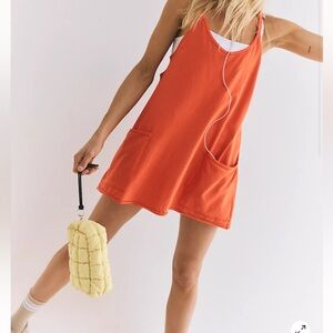 Free People Inspired Orange Workout Dress